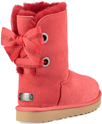 (W) UGG定制Bailey Bow短款红色羊毛内衬靴子 1098075-RBRD Shop (W) UGG定制Bailey Bow短款红色羊毛内衬靴子 1098075-RBRD