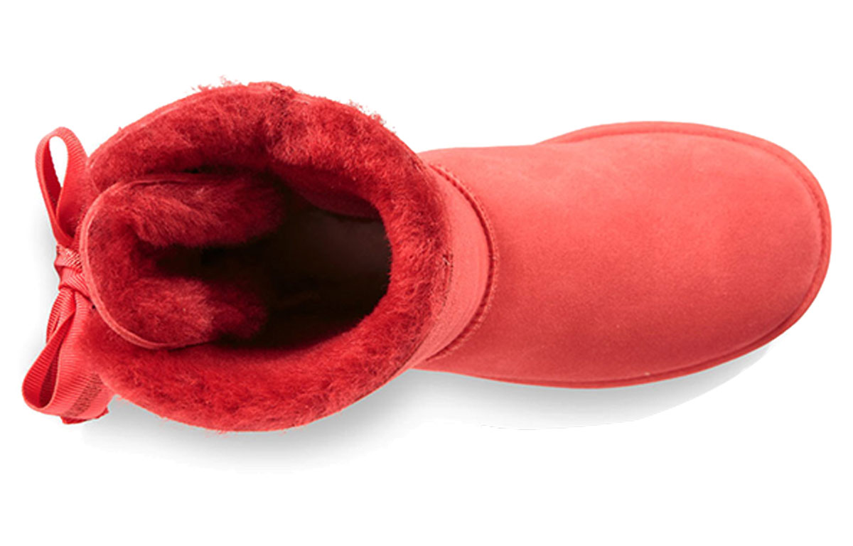 Purchase (W) UGG定制Bailey Bow短款红色羊毛内衬靴子 1098075-RBRD