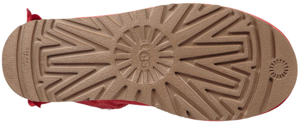 (W) UGG定制Bailey Bow短款红色羊毛内衬靴子 1098075-RBRD Details for (W) UGG定制Bailey Bow短款红色羊毛内衬靴子 1098075-RBRD