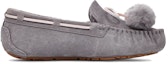 Order (W) UGG Dakota Bow Pom 'Shade' kasut bulu selesa wanita. 1124030-SHA