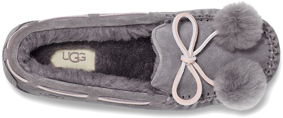 (Women) UGG Dakota Bow Pom 'Shade' 1124030-SHA Shop (Women) UGG Dakota Bow Pom 'Shade' 1124030-SHA