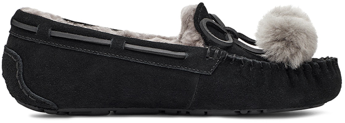 (W) UGG Dakota Bow Pom 'Hitam' 1124030-BLK Order (W) UGG Dakota Bow Pom 'Hitam' 1124030-BLK