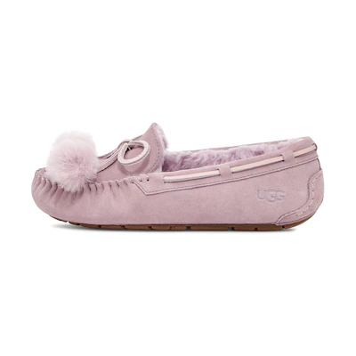 (W) UGG Dakota Bow Pom 'Pink Purple'