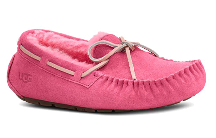 Lookbook UGG Ansley Bow Glimmer 耐磨保暖 懒人豆豆運動休閒鞋 女款 栗色