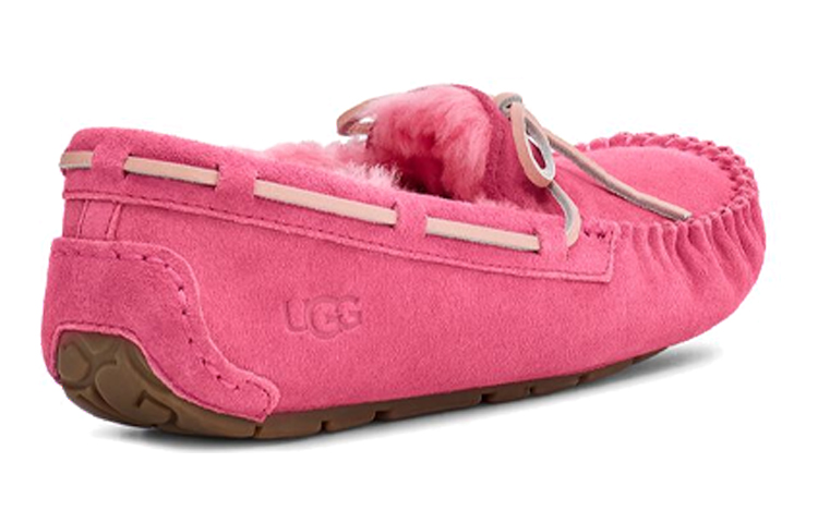 Purchase UGG Ansley Bow Glimmer 耐磨保暖 懒人豆豆運動休閒鞋 女款 栗色