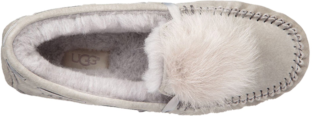 (Women) UGG Dakota Pom Pom Slip on Grey 1019015-SEL Purchase (Women) UGG Dakota Pom Pom Slip on Grey 1019015-SEL