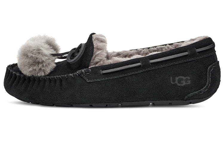(Women) UGG Dakota Bow Pom 'Black' 1124030-BLK