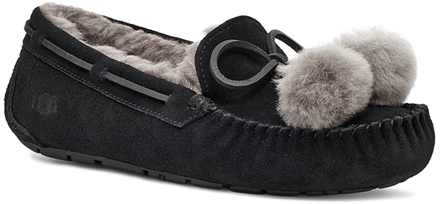 (W) UGG Dakota 领结毛球款 '黑色' 1124030-BLK Lookbook (W) UGG Dakota 领结毛球款 '黑色' 1124030-BLK