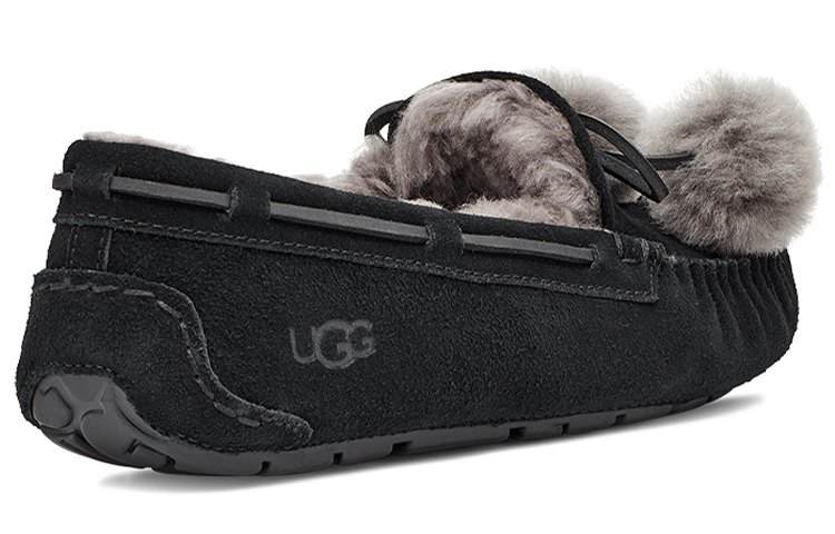 Shop (W) UGG Dakota 领结毛球款 '黑色' 1124030-BLK