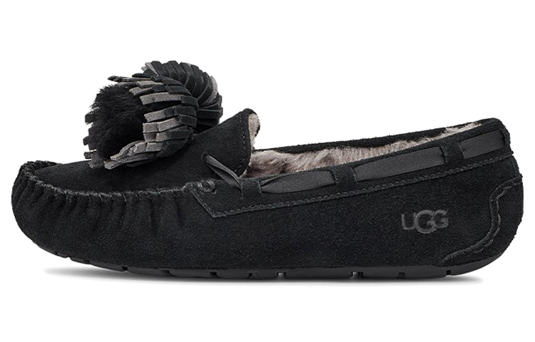 (Women) UGG Dakota Bow Pom 'Black' 1124031-BLK