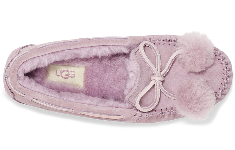 Purchase (W) UGG 다코타 핑크퍼플 보우폼 (UGG Dakota Pink Purple Bow Pom) 1124030-SHAD