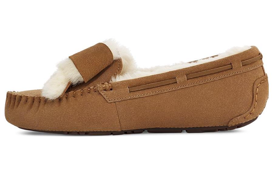 (Women) UGG Dakota Fur Bow 'Chestnut' 1138373-CHE