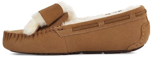 (Women) UGG Dakota Fur Bow 'Chestnut' 1138373-CHE (Women) UGG Dakota Fur Bow 'Chestnut' 1138373-CHE