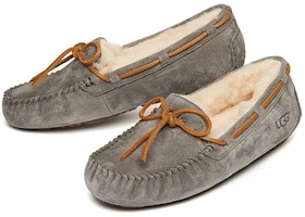 UGG Dakota 拖鞋 輕便舒適 加絨平底 鞋款 女性用 灰色 Lookbook UGG Dakota 拖鞋 輕便舒適 加絨平底 鞋款 女性用 灰色