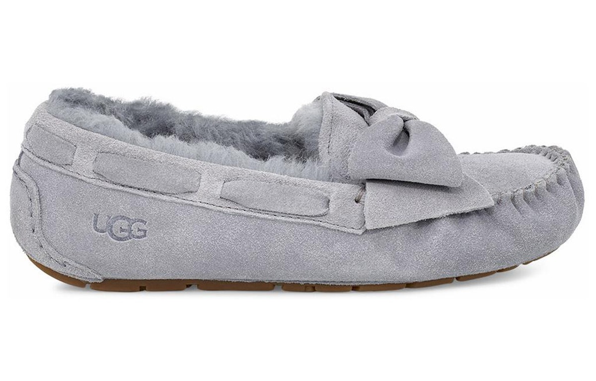 Order (W) UGG Dakota Chaussons en Suède avec Nœud ''Gris Geyser'' 1106552-GYS