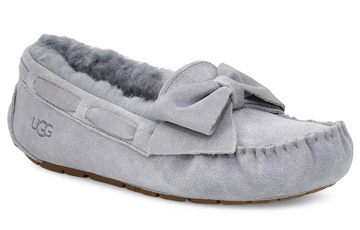 Lookbook (W) UGG Dakota Chaussons en Suède avec Nœud ''Gris Geyser'' 1106552-GYS