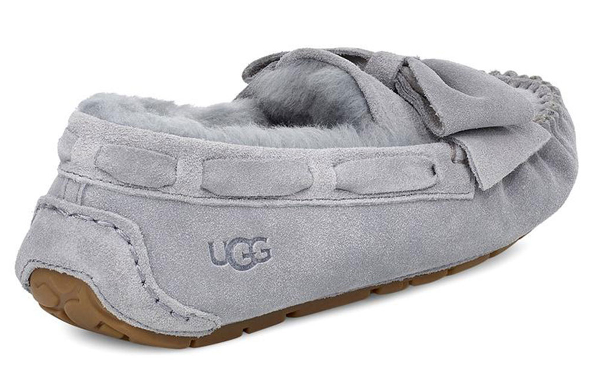 Shop (W) UGG Dakota Chaussons en Suède avec Nœud ''Gris Geyser'' 1106552-GYS