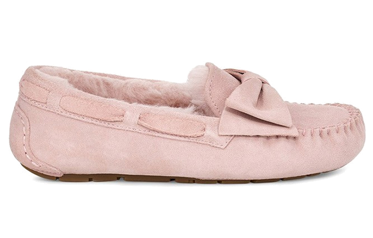 Order (W) UGG Dakota Suede Bow Selipar 'Kristal Merah Jambu' 1106552-PCRY
