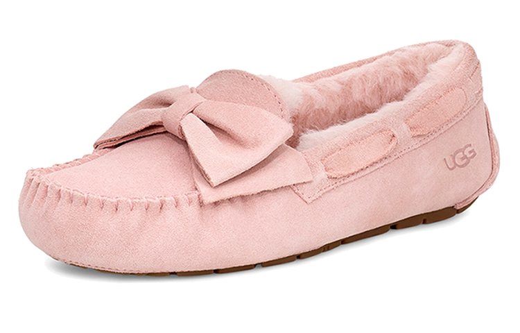 Lookbook (W) UGG Dakota Suede Bow Selipar 'Kristal Merah Jambu' 1106552-PCRY