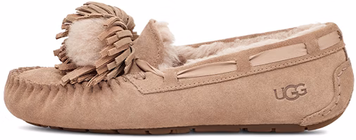 (Women) UGG Dakota Bow Pom 'Beachwood' 1124031-BCHW (Women) UGG Dakota Bow Pom 'Beachwood' 1124031-BCHW