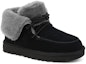 Lookbook (W) UGG Diara Lacing Fleece Berbulu Hitam 1113090-BLK