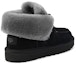 Shop (W) UGG Diara Lacing Fleece Berbulu Hitam 1113090-BLK