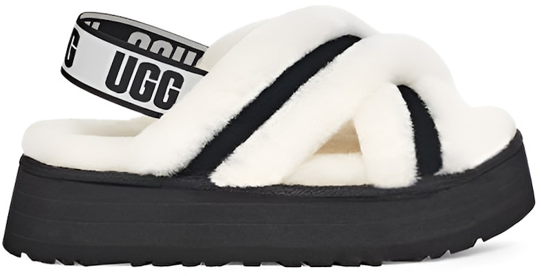 (W) UGG 디스코 슬리퍼: 포근한 양털로 따뜻하고 스타일리시하게 (White) 1121550-WHT Order (W) UGG 디스코 슬리퍼: 포근한 양털로 따뜻하고 스타일리시하게 (White) 1121550-WHT