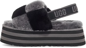 (Women) UGG Disco Checker Slide 'Black Grey' 1113490-BDGRY (Women) UGG Disco Checker Slide 'Black Grey' 1113490-BDGRY