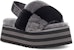 (W) UGG Disco Checker Slide 'Hitam Kelabu' 1113490-BDGRY