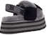 (W) UGG Disco Checker Slide 'Hitam Kelabu' 1113490-BDGRY