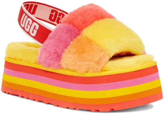 (W) UGGディスコチェッカー厚底スライドサンダル (イエロー) 1113490-PRYW Lookbook (W) UGGディスコチェッカー厚底スライドサンダル (イエロー) 1113490-PRYW
