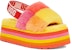 (W) Sandal Tapak Tebal UGG Disco Checker Slide Kuning 1113490-PRYW