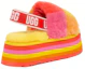 Shop (Women) UGG Disco Checker Slide Thick Sole Sandals Yellow 1113490-PRYW