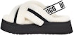 (W) UGG Disco 'Selipar Fesyen Hangat Bulu Bebiri - Putih' 1121550-WHT