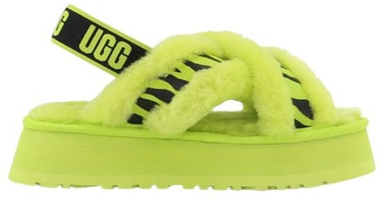(W) UGG Disco Cross Slide 'Animalia Hijau' 1128213-KLM Order (W) UGG Disco Cross Slide 'Animalia Hijau' 1128213-KLM