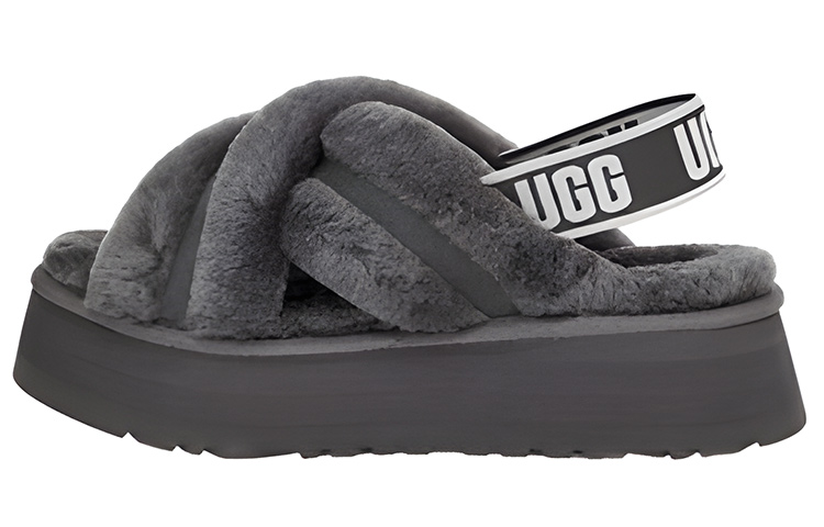 (Women) UGG Disco Cross Slide 'Charcoal' 1121550-CHRC