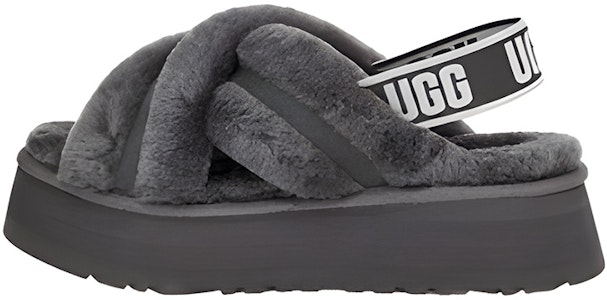 (W) UGG Disco 拖鞋 '灰色' 1121550-CHRC Buy (W) UGG Disco 拖鞋 '灰色' 1121550-CHRC