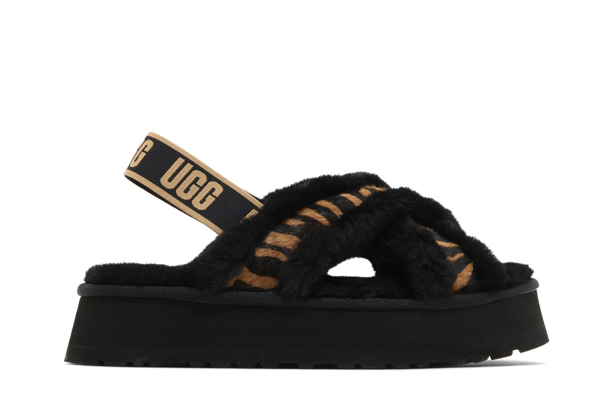 (Women) UGG Disco Cross Slide 'Tiger Print' 1127072-LBTT