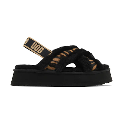 (W) UGG Disco Cross Slide 'Tiger Print'
