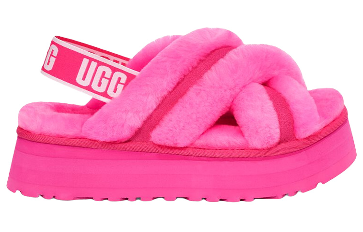 Order (Women) UGG Disco Cross Slide Taffy 'Pink' 1121550-TYPN