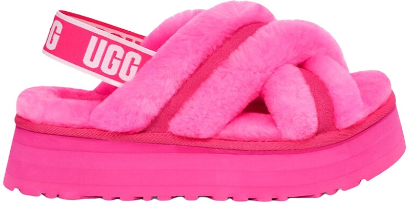 (Women) UGG Disco Cross Slide Taffy 'Pink' 1121550-TYPN Order (Women) UGG Disco Cross Slide Taffy 'Pink' 1121550-TYPN