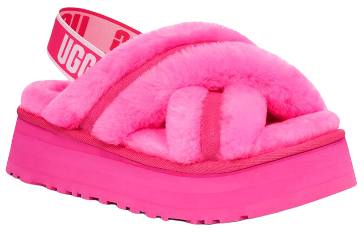 Lookbook (Women) UGG Disco Cross Slide Taffy 'Pink' 1121550-TYPN