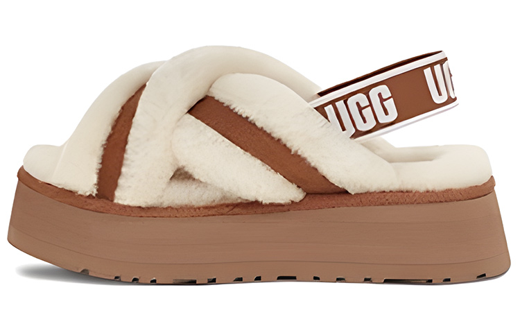 (Women) UGG Disco Cross Slides 'Chestnut' 1121550-CHE
