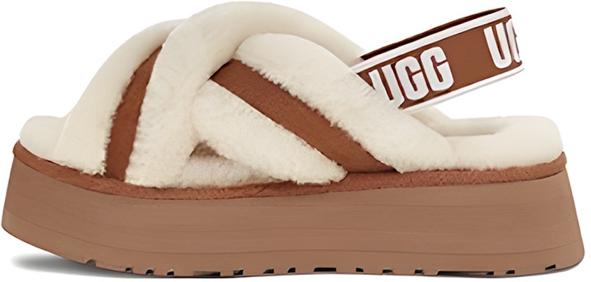 (W) UGG Disco Cross Slides 'Chestnut' - Selipar Silang UGG Warna Chestnut 1121550-CHE Buy (W) UGG Disco Cross Slides 'Chestnut' - Selipar Silang UGG Warna Chestnut 1121550-CHE
