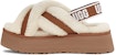 (W) UGG Disco Cross Slides 'Chestnut' - Selipar Silang UGG Warna Chestnut 1121550-CHE