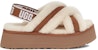 (W) UGG Disco Cross Slides 'Chestnut' - Selipar Silang UGG Warna Chestnut 1121550-CHE
