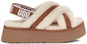 Order (W) UGG Disco Cross Slides 'Chestnut' - Selipar Silang UGG Warna Chestnut 1121550-CHE