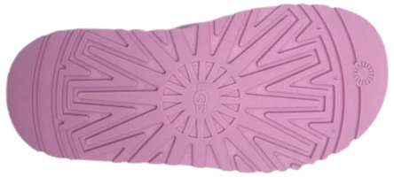 Shop UGG Disco Knot 滑鞋 羊毛皮一體迪斯科交叉加厚底時尚拖鞋 女款 粉紫色