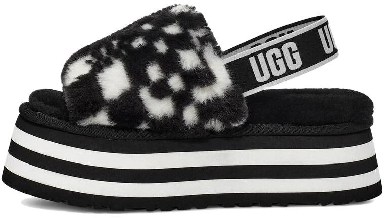 women-ugg-disco-slide-checkerboard-fluff-1130877-bwht