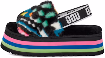 (Women) UGG Disco Slide 'Checks' 1130877-BLKM (Women) UGG Disco Slide 'Checks' 1130877-BLKM